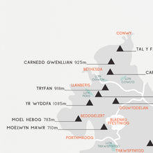 Eryri Map Print