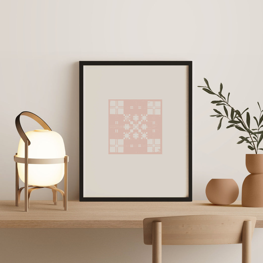Blanket A Print - Blush