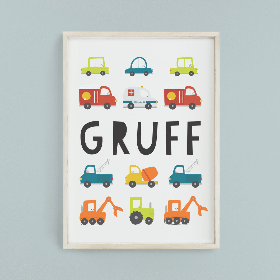 Personalised Transport Print
