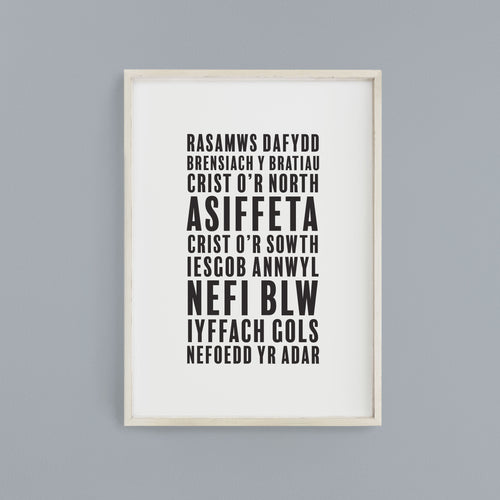 Welsh Exclamations Print