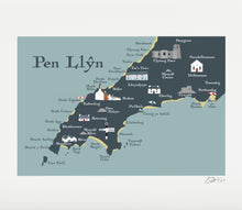 Pen Llŷn Map Print