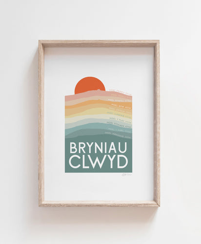 Bryniau Clwyd Print