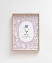 Personalised Birth Flower Print