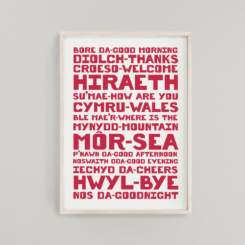 Welsh Words Print