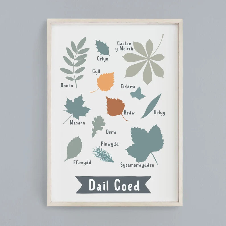 Welsh Tree Leaves Print – pluen