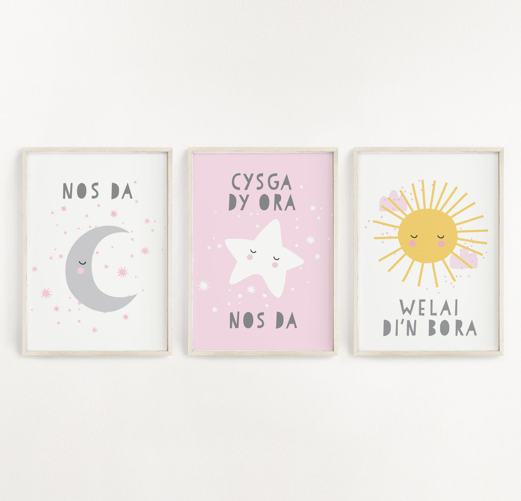 'Nos Da' Set of 3 Prints