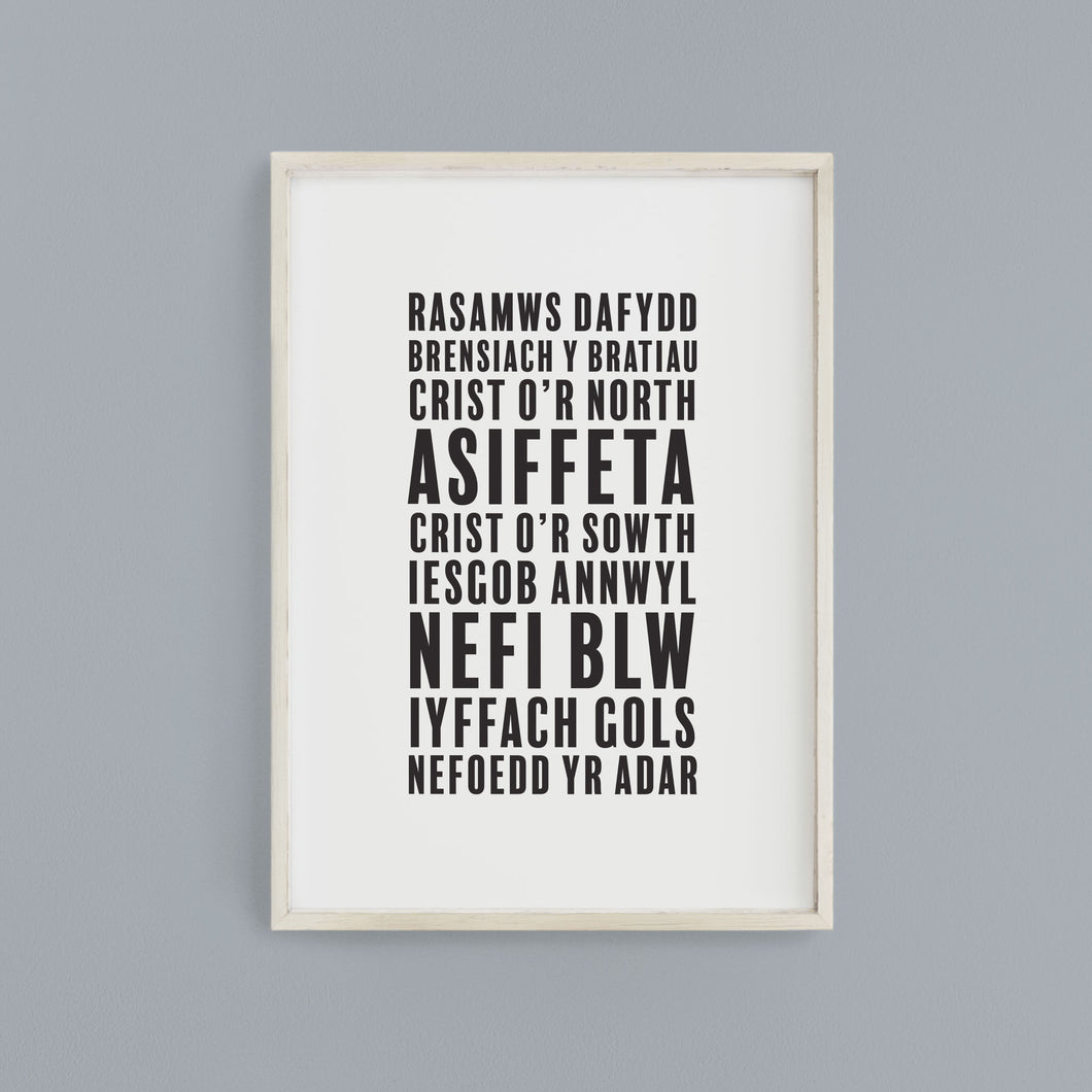 Welsh Exclamations Print